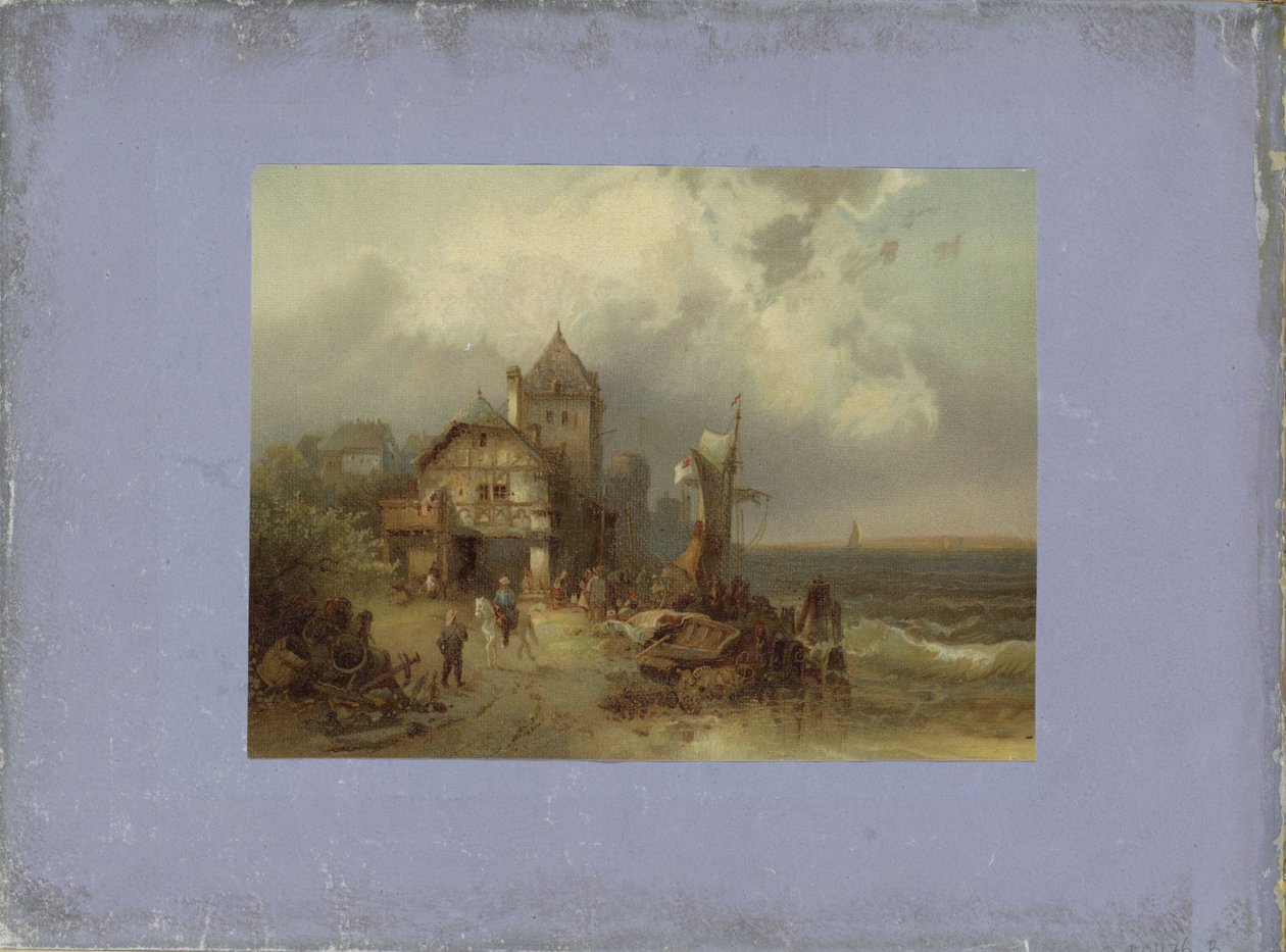 Landschaft am Meer nach einem Gemälde von Anonymous