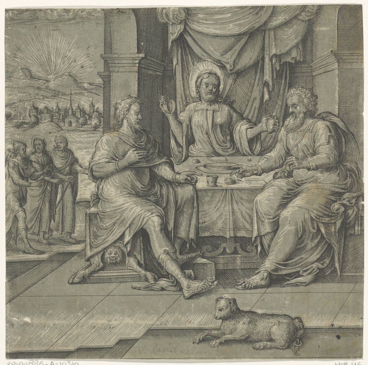 Mahlzeit in Emmaus von Anonymous