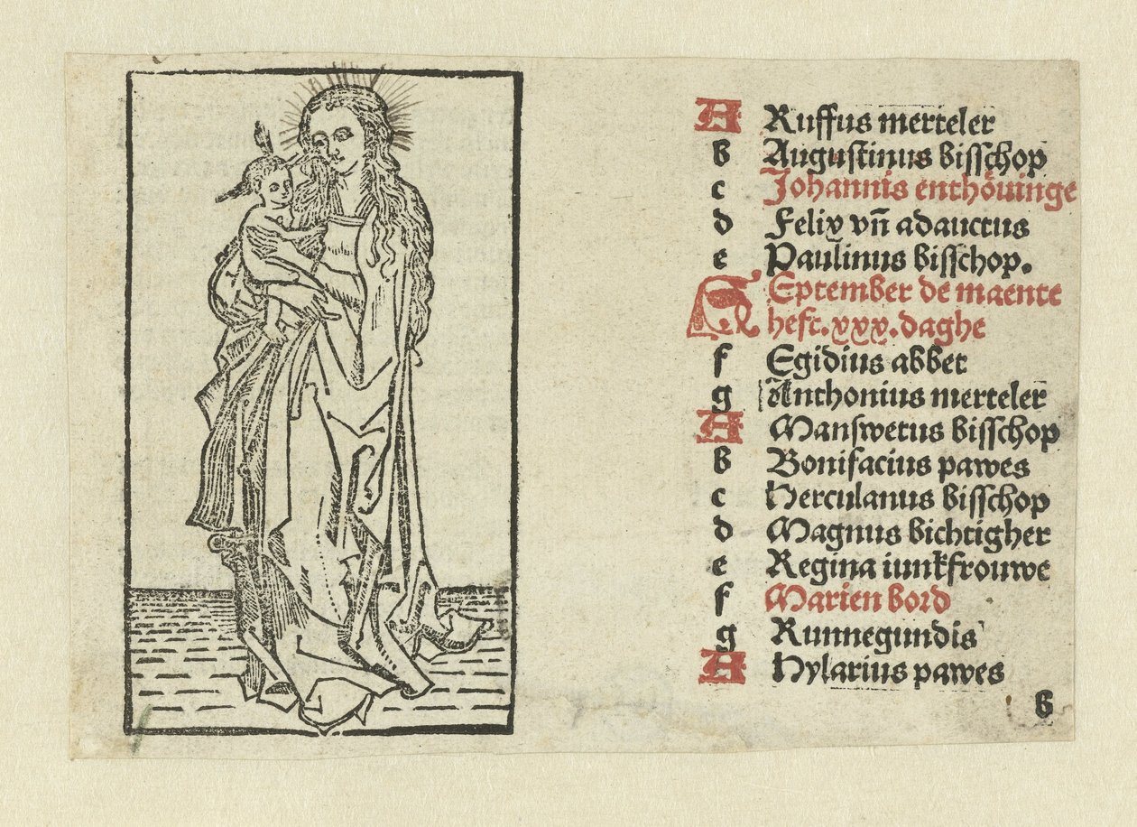 Madonna mit Kind von Anonymous
