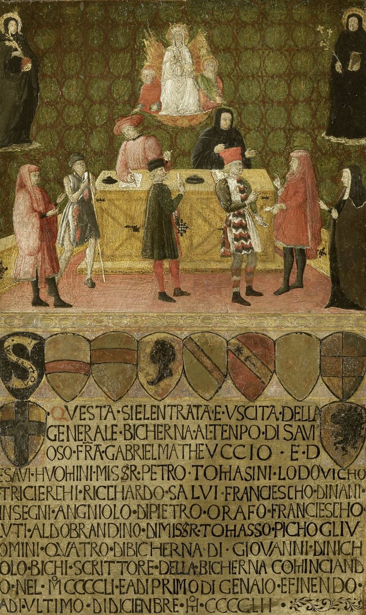 Amt der Steuerverwaltung (Biccherna) von Siena von Anonymous