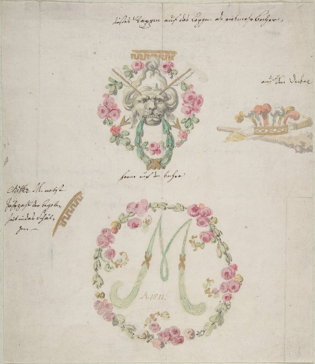 Ornamentale Designs für Porzellan, 18. Jahrhundert von Anonymous,.