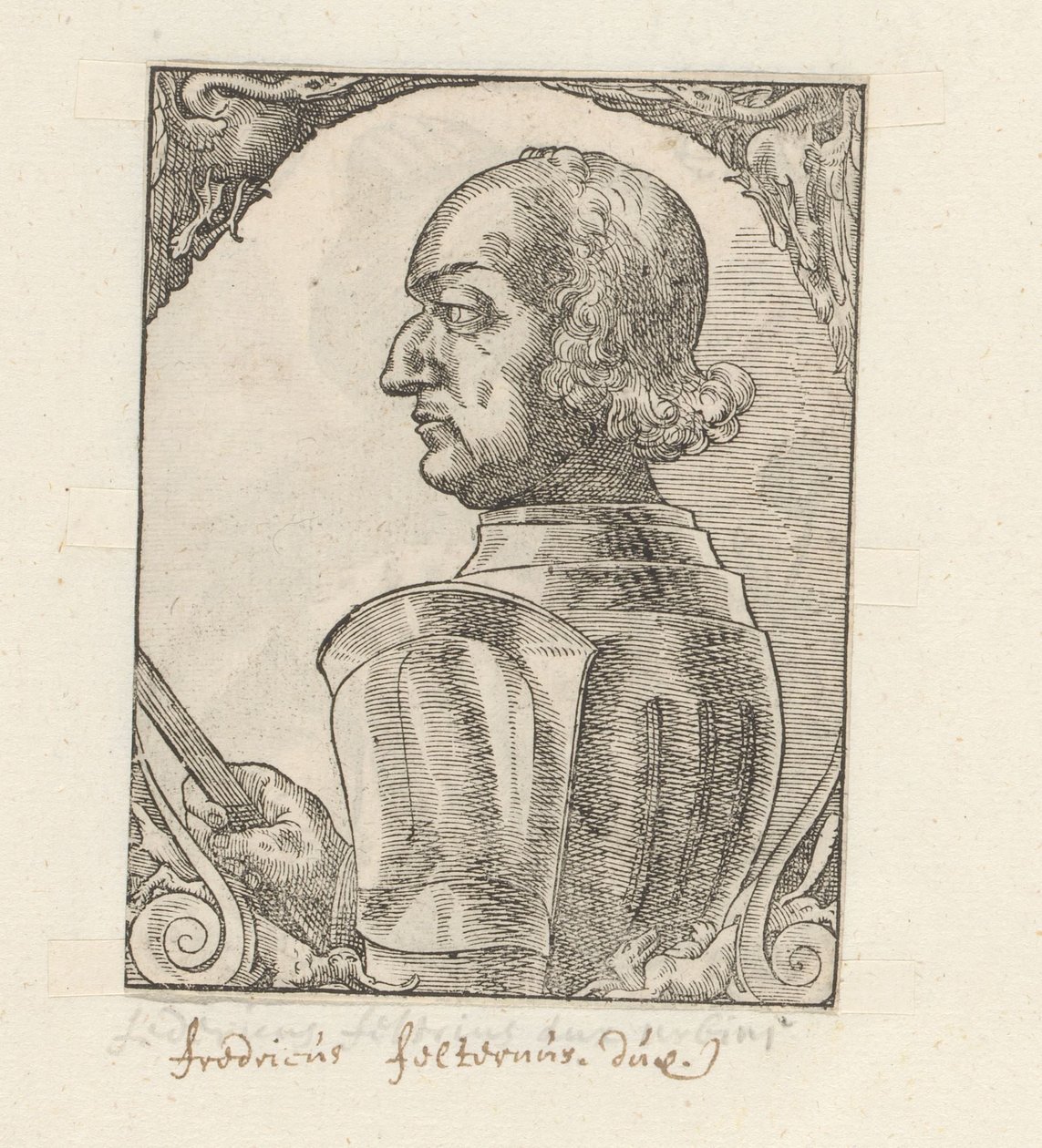Porträt von Federico da Montefeltro von Anonymous