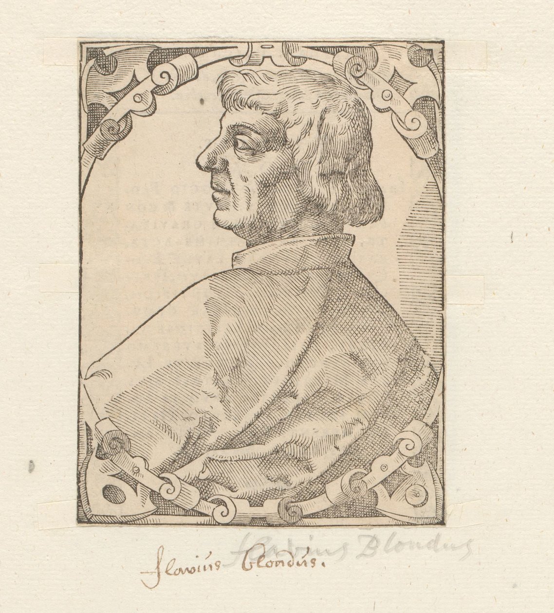 Porträt von Flavio Biondo von Anonymous