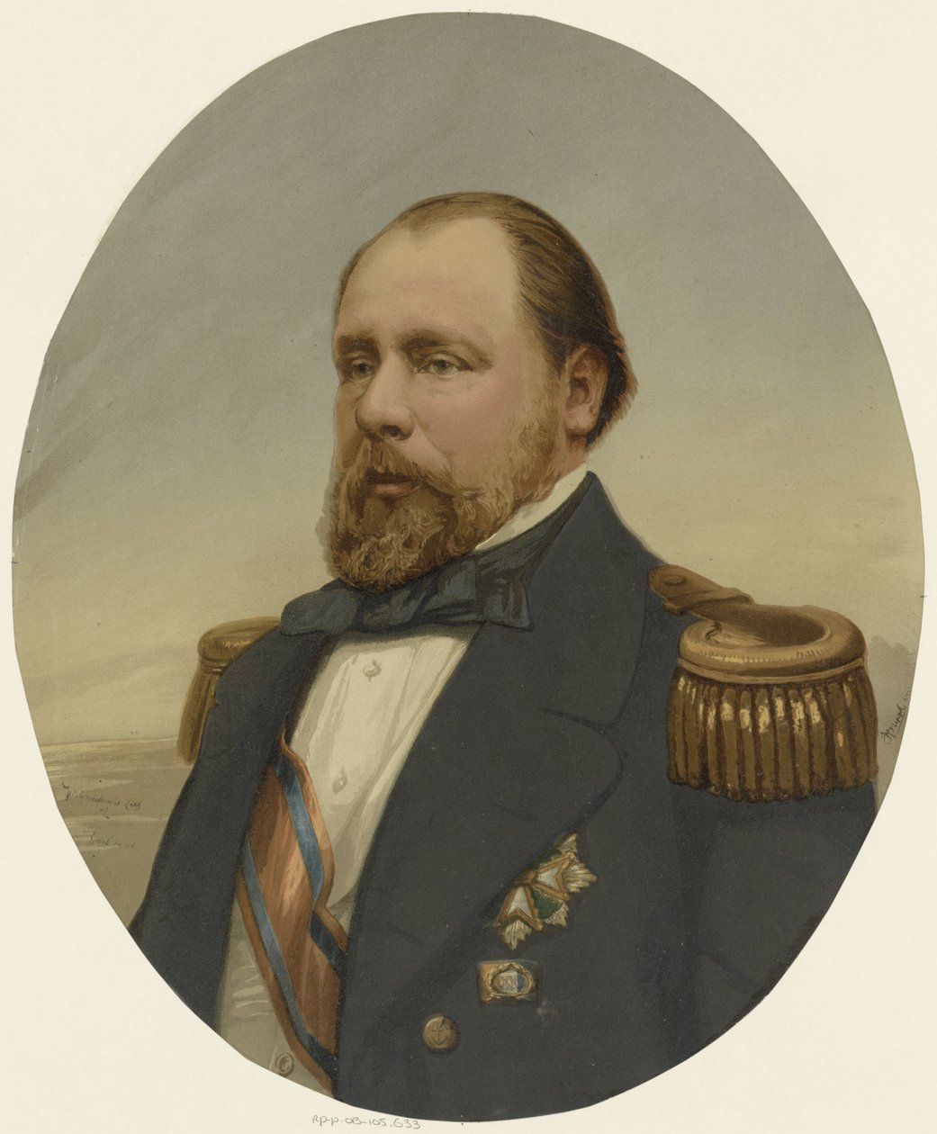 Porträt von Willem III, König der Niederlande von Anonymous
