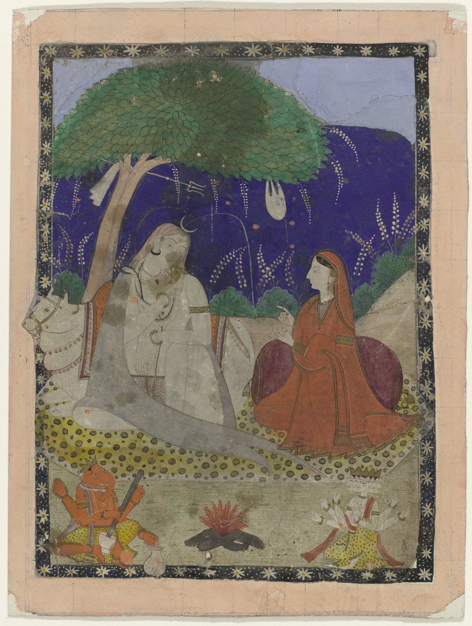 Shiva und Parvati mit Kindern von Anonymous