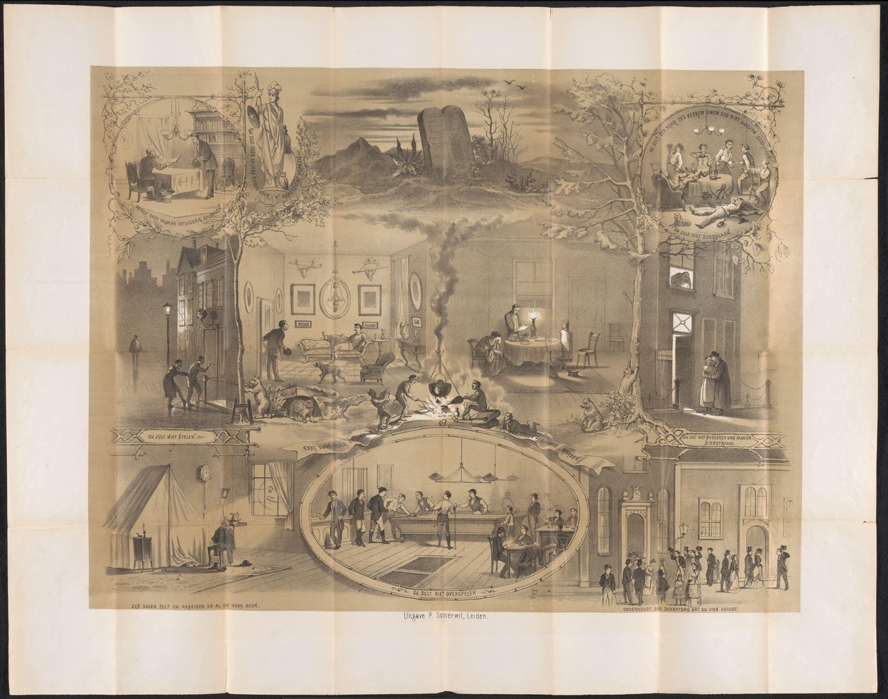 Karikatur im Leidener Studentenalmanach, 1873 von Anonymous
