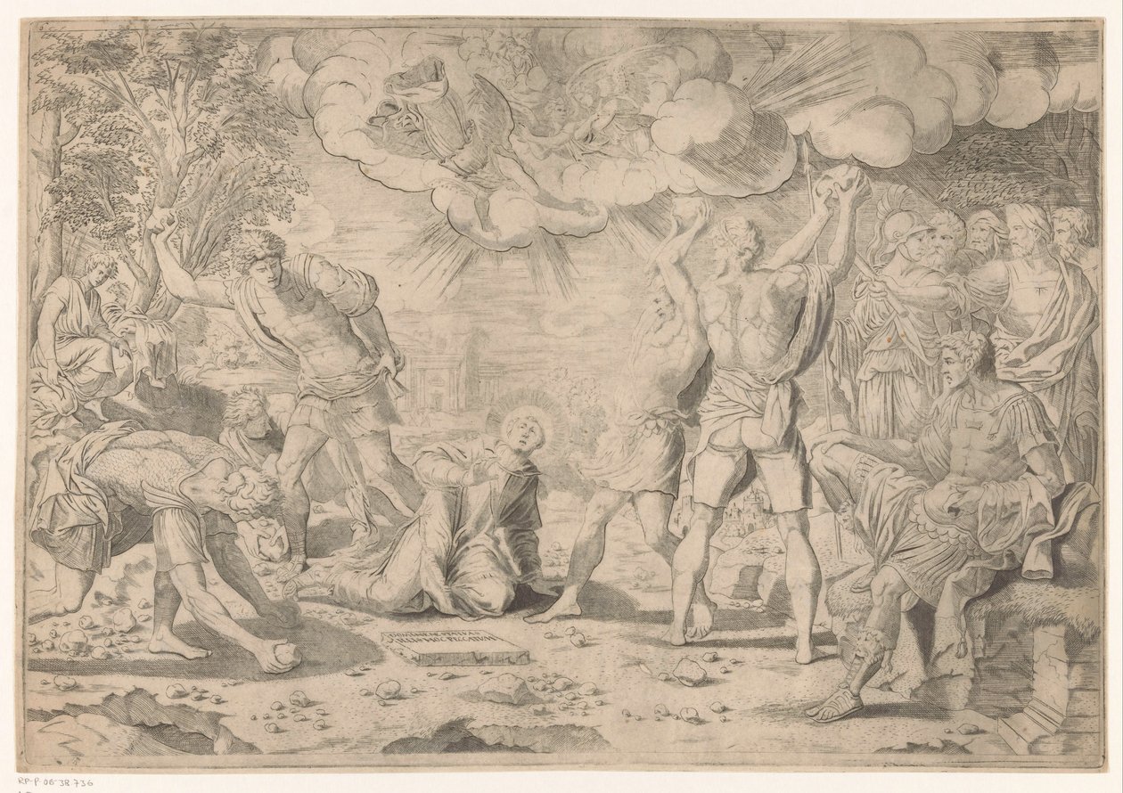 Steinigung des heiligen Stephanus von Anonymous