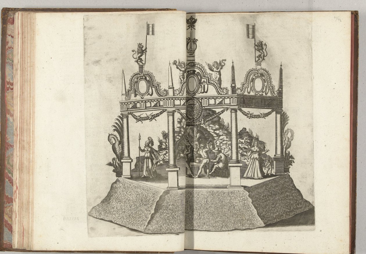 Szene mit der Schmiede des Vulkanus, 1594 von Anonymous