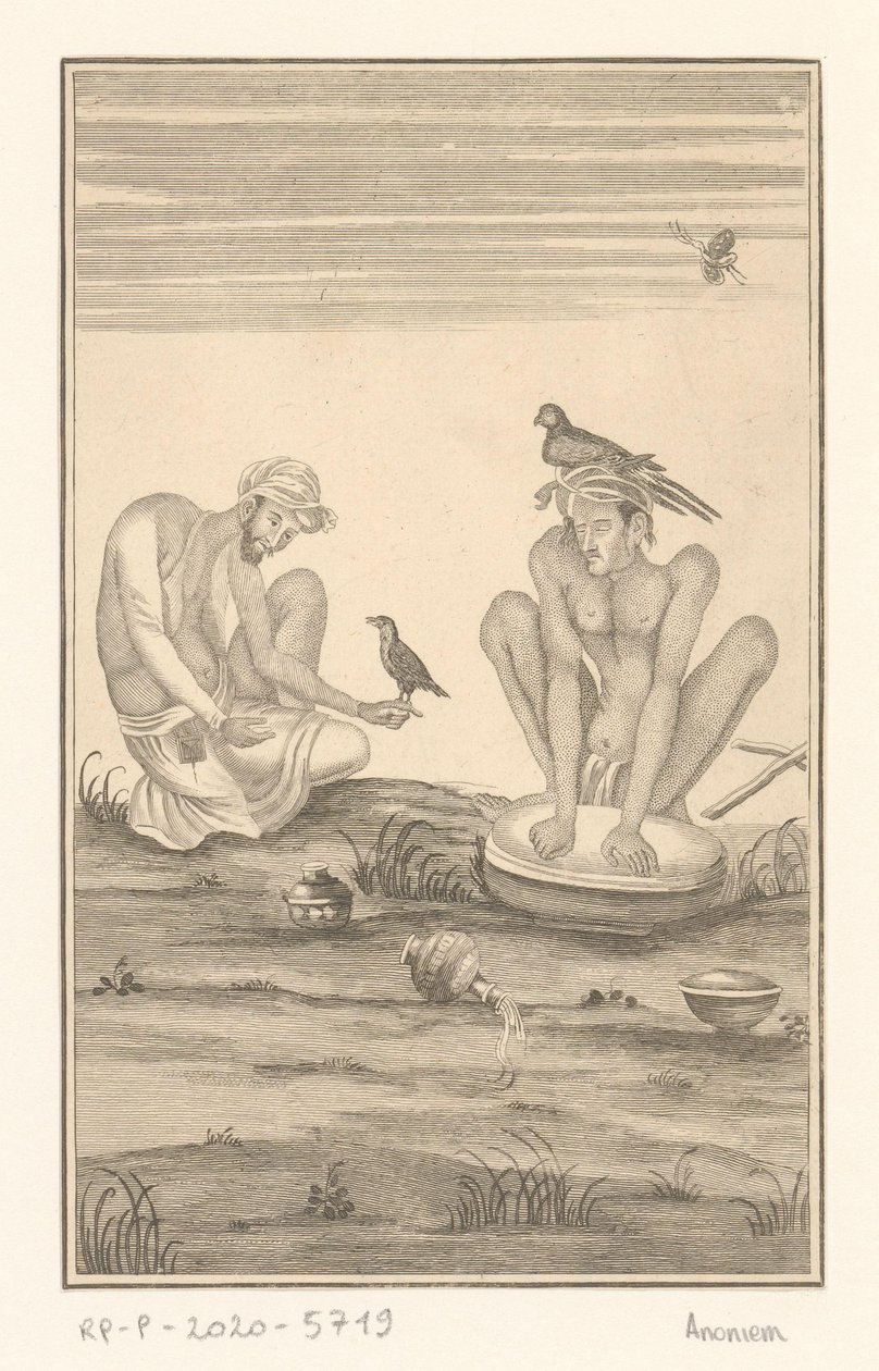 Zwei indische Falkner von Anonymous