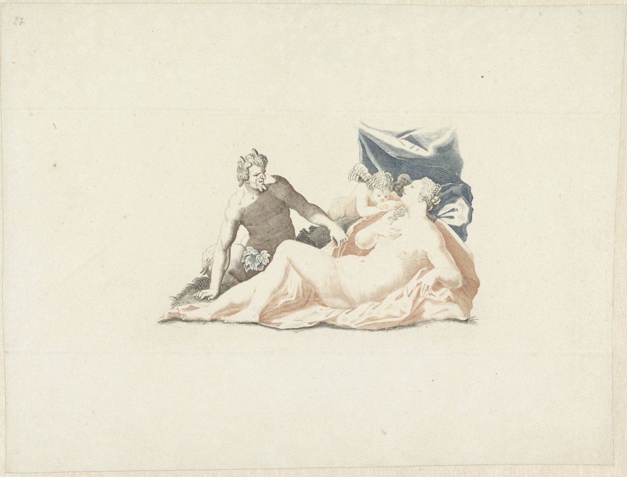 Venus wird von einem Satyr belauscht von Anonymous