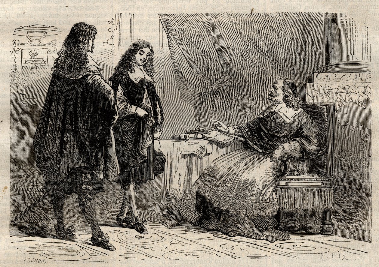 Kardinal Mazarin und Jean-Baptiste Colbert, französische Staatsmänner von Anonymous Anonymous
