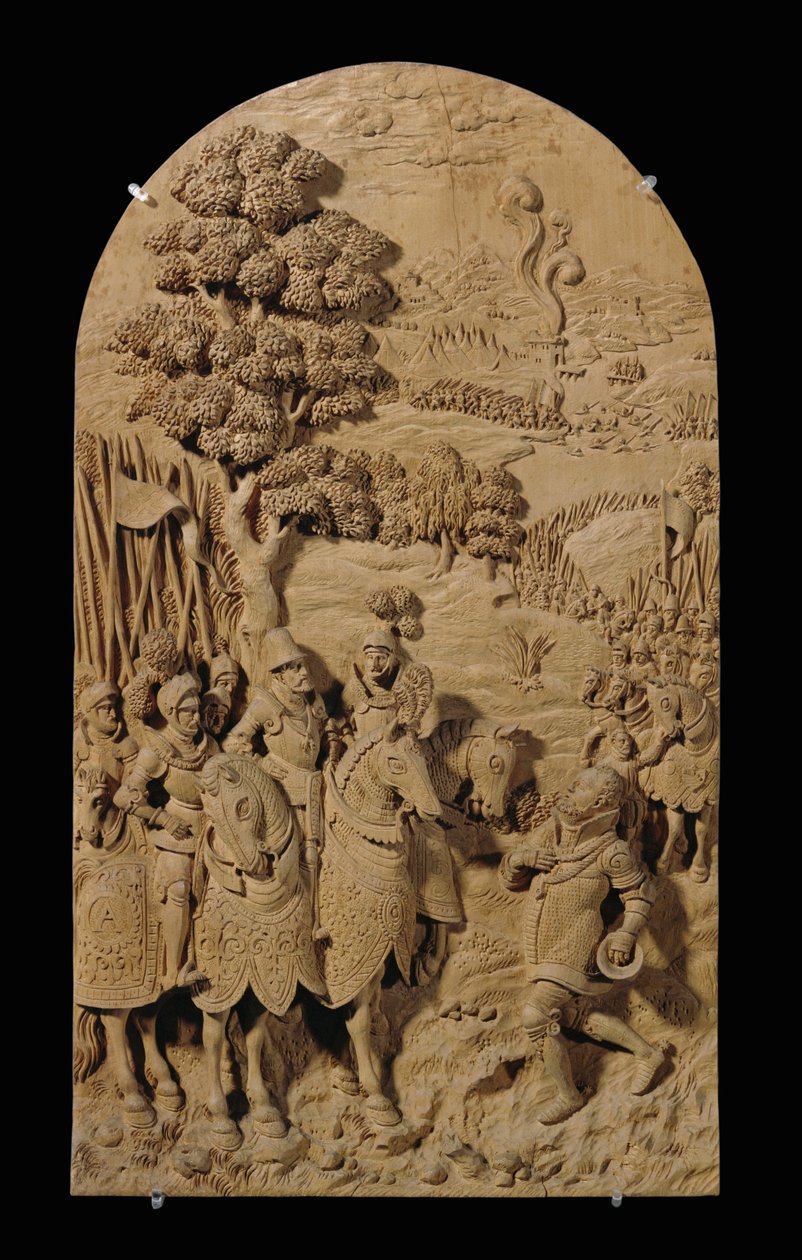 Acht geschnitzte Reliefs, Kirsche von Anonymous Anonymous