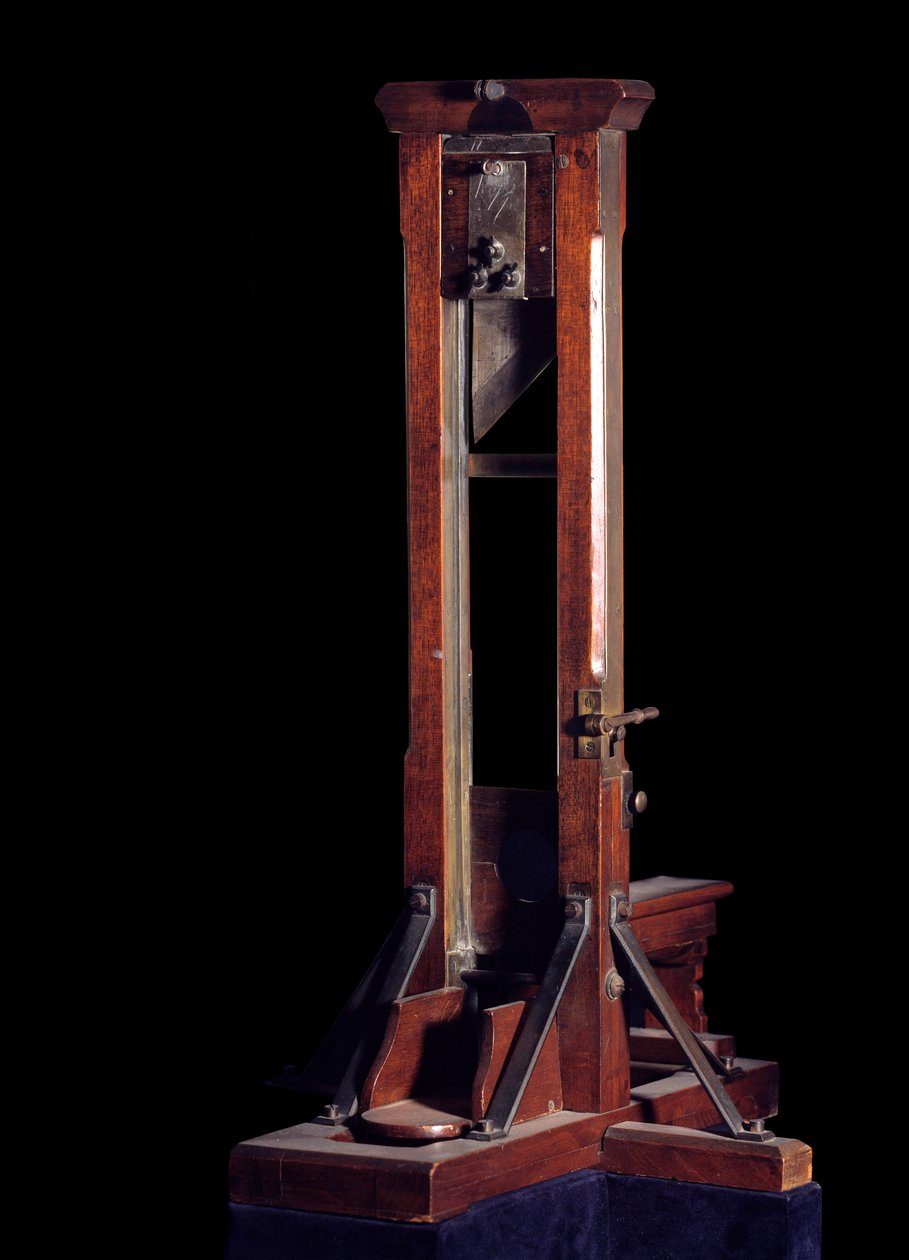 Französische Revolution: Modell der Guillotine von Anonymous Anonymous