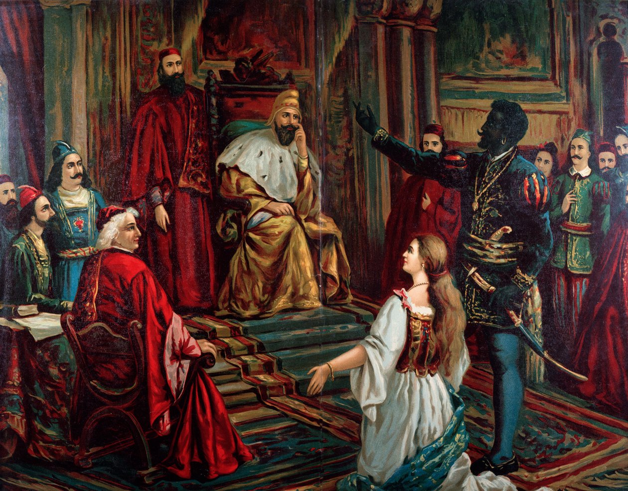 Illustration der Oper Otello von Giuseppe Verdi von Anonymous Anonymous