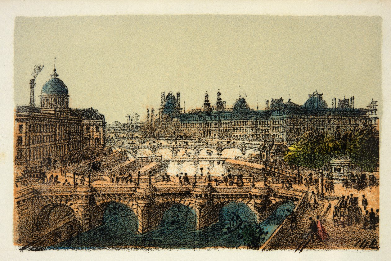 Paris 1874: Le Pont Neuf von Anonymous Anonymous