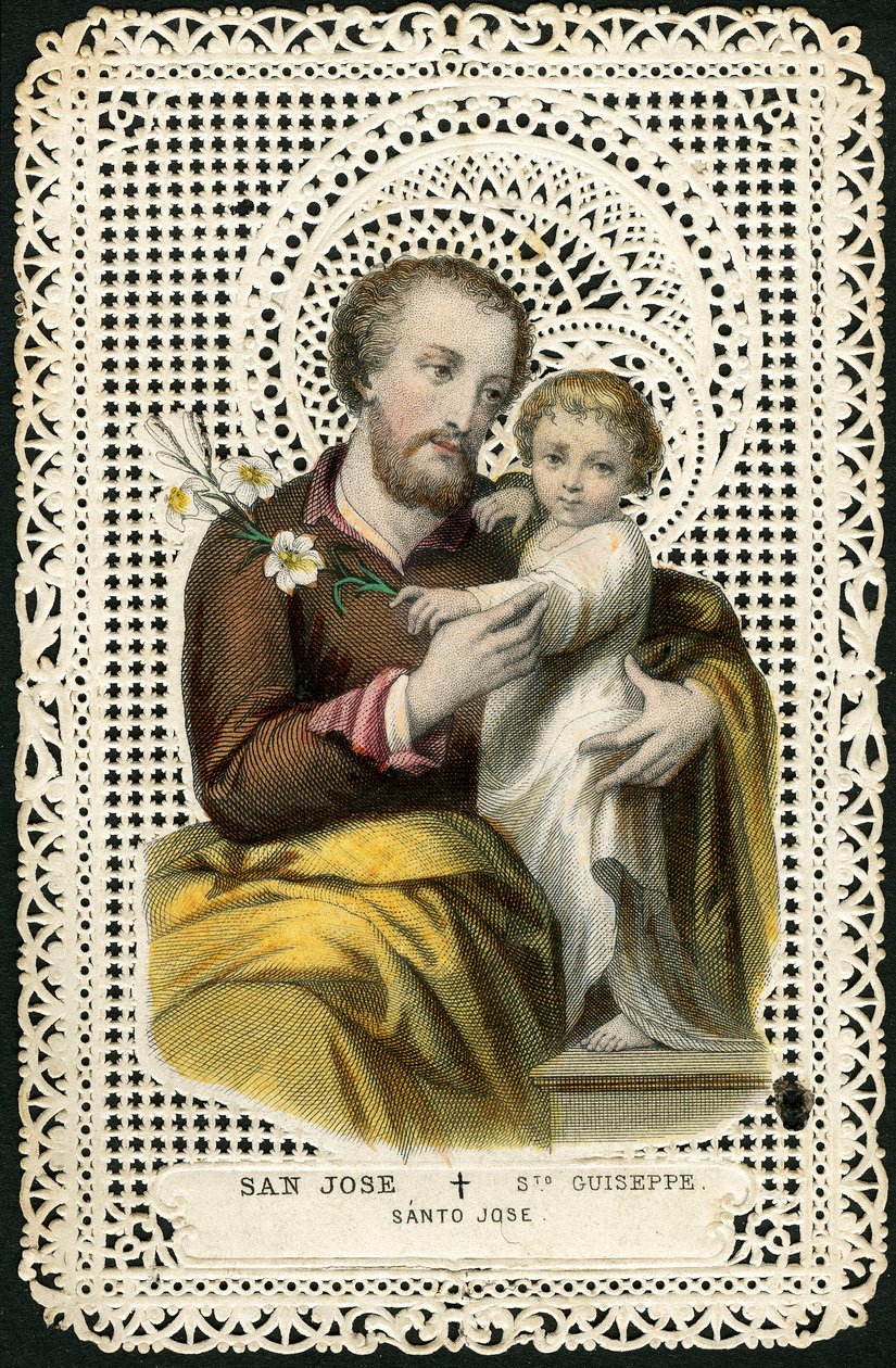 St. Joseph und Jesus von Anonymous Anonymous