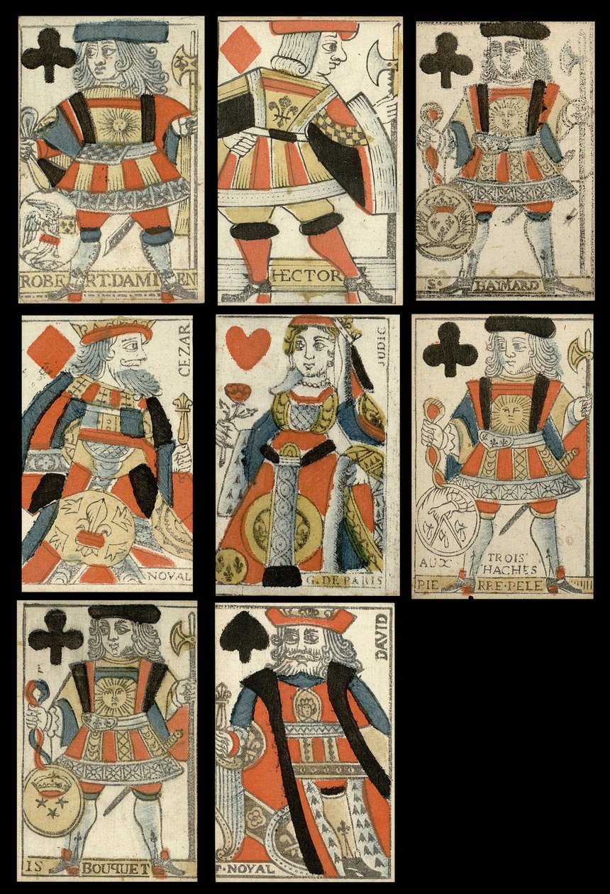 Spielkarten mit historischen Figuren von Anonymous Anonymous