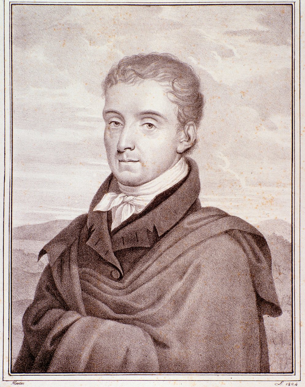 Porträt von Johann Baptist Cramer (Stich) von Anonymous Anonymous