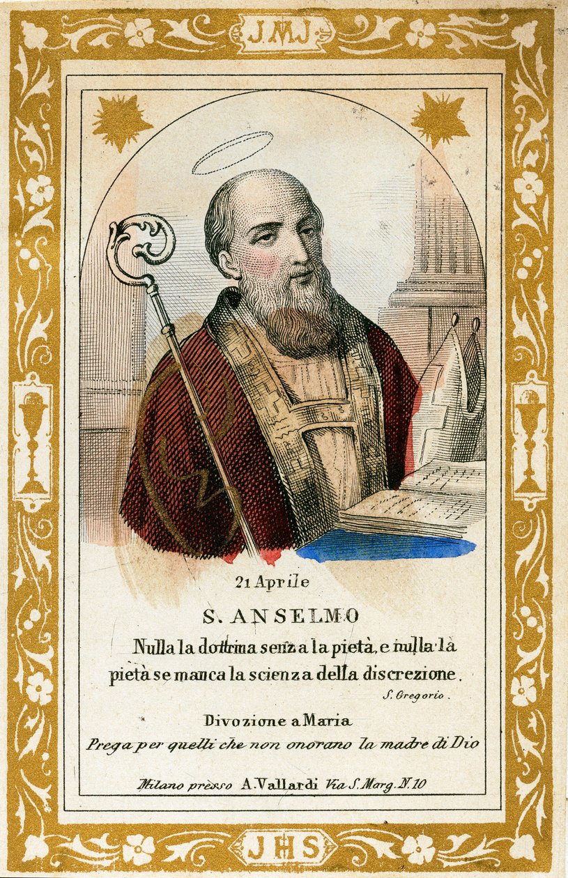 Heiliger Anselm von Anonymous Anonymous