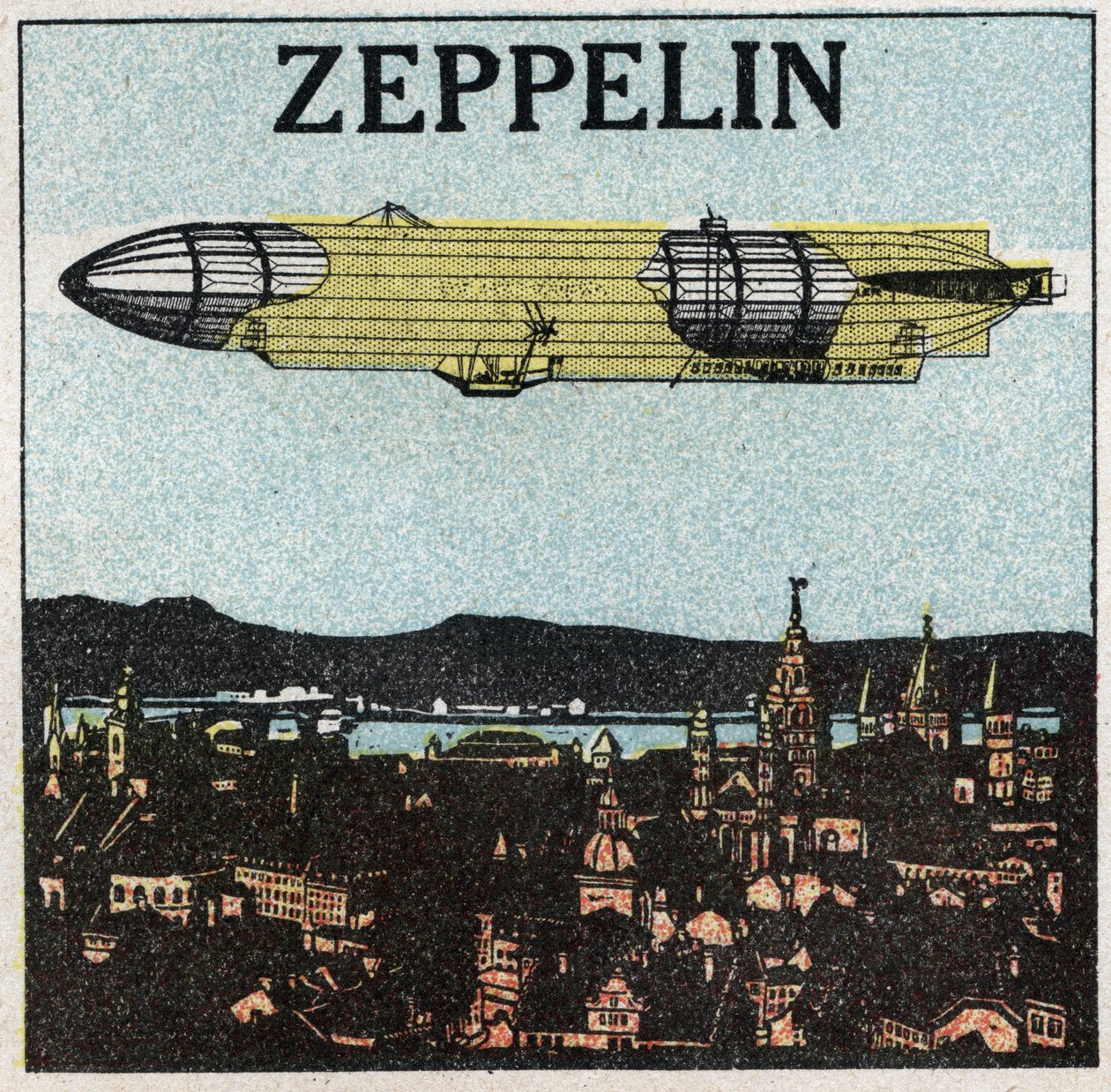 Die Ballons: Zeppelin. Anonyme Illustration von 1925. von Anonymous Anonymous