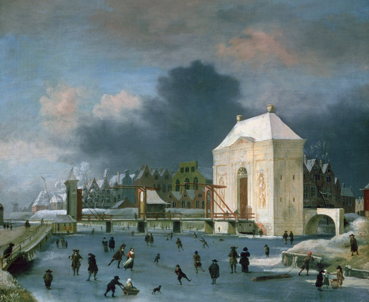 Stadttor in Leiden von Anthonie Beerstraten