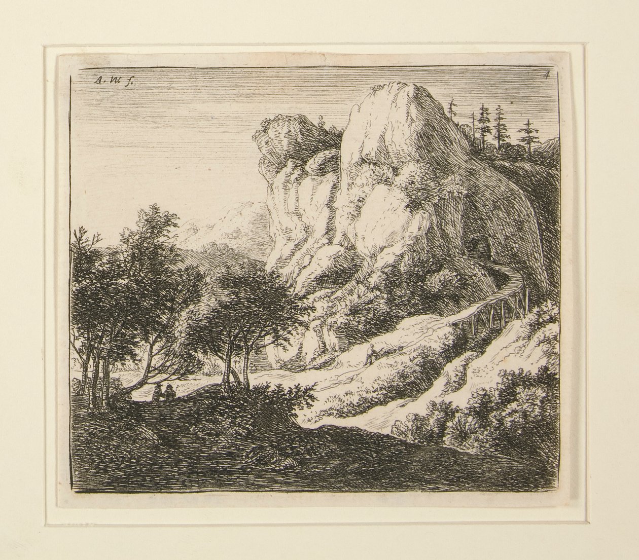 4 Landschaften von Anthonie Waterloo