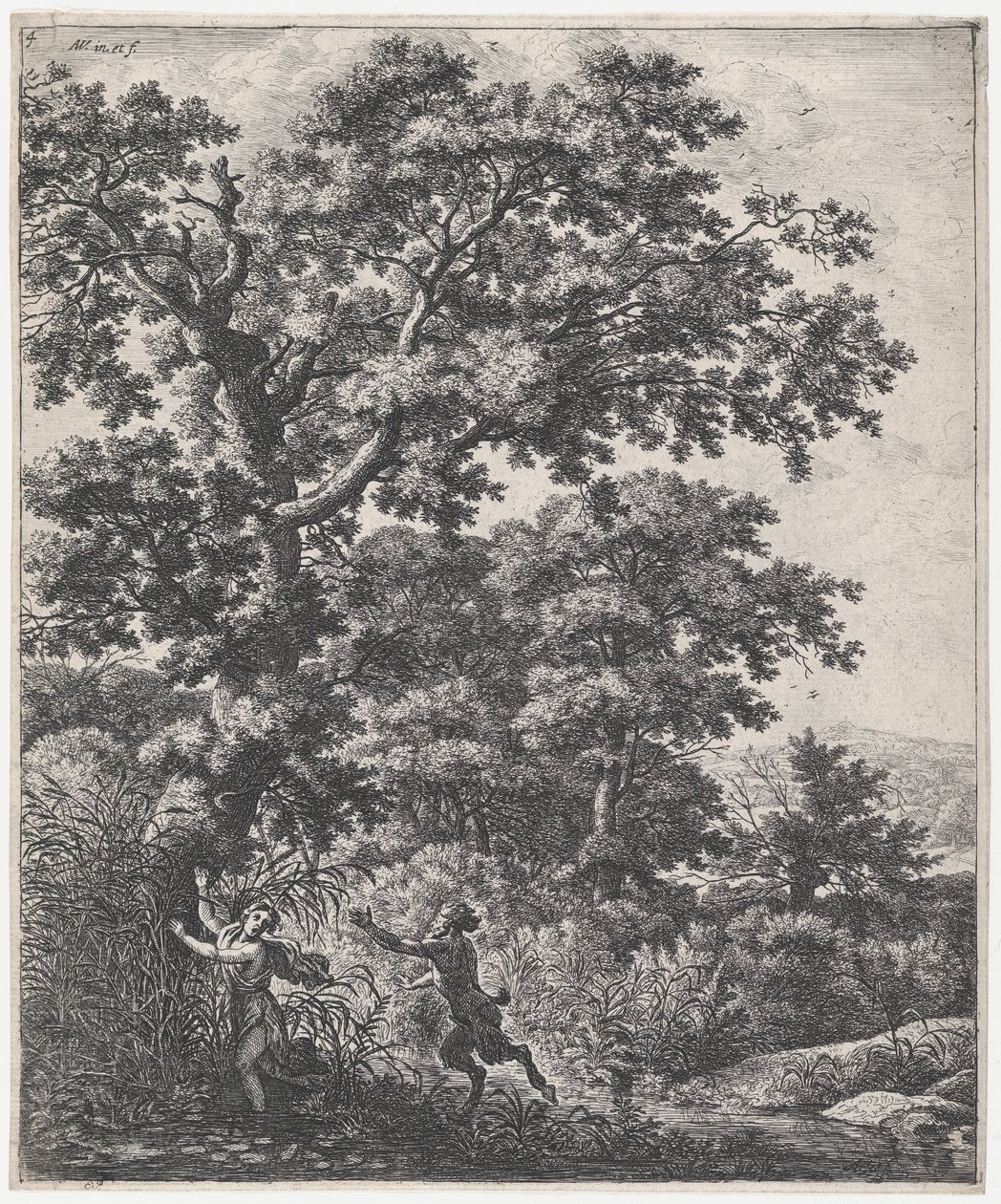 Landschaft mit Pan und Syrinx von Anthonie Waterloo