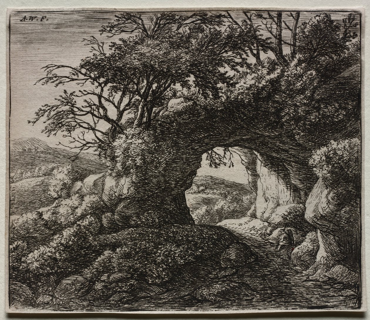 Der durchbohrte Felsen von Anthonie Waterloo