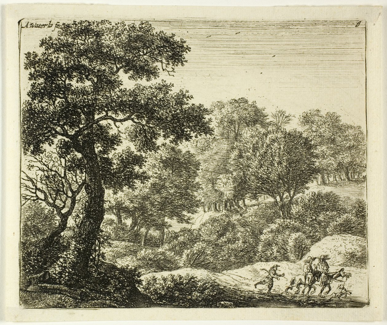 Die zwei Reiter von Anthonie Waterloo