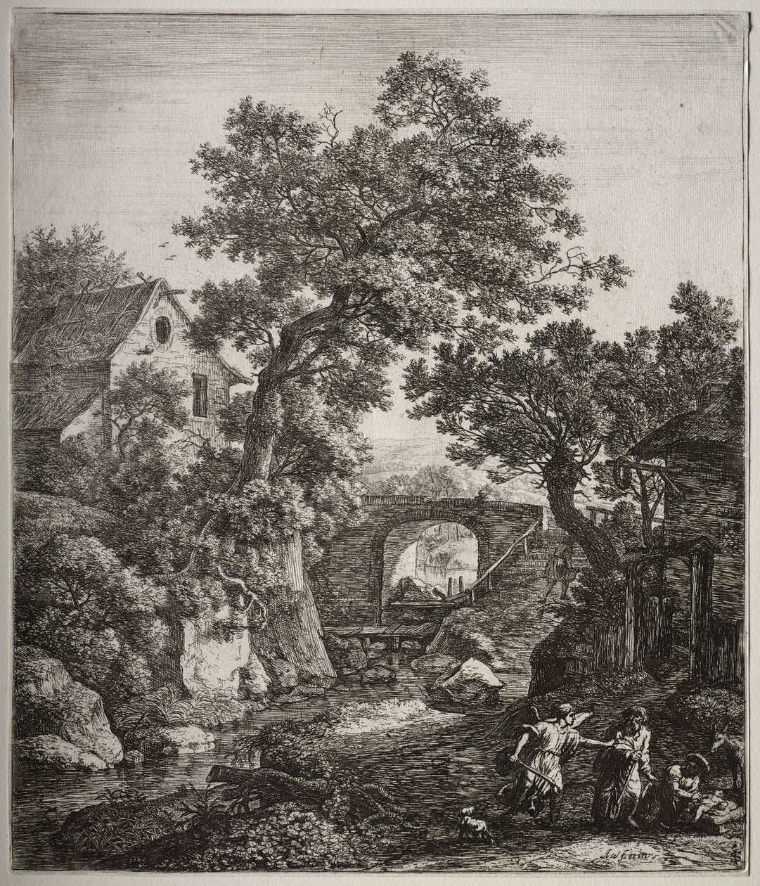Zipporah beschneidet ihren Sohn von Anthonie Waterloo