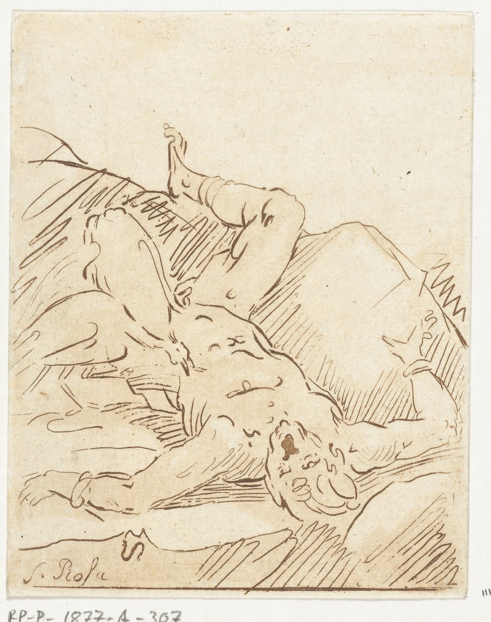 Prometheus gefesselt von Anthonie van den Bos