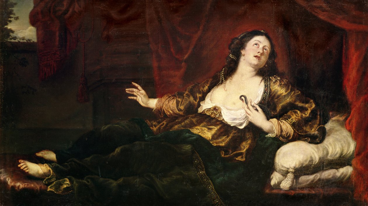 Tod von Kleopatra VII (69-30 v. Chr.) von Anthony van Dyck