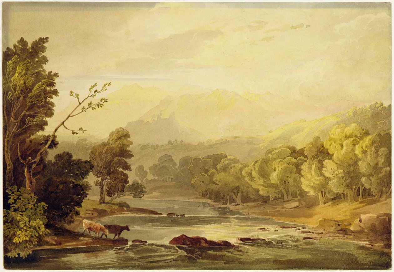 Eine Ansicht auf den Brathay in der Nähe von Ambleside von Anthony Vandyke Copley Fielding