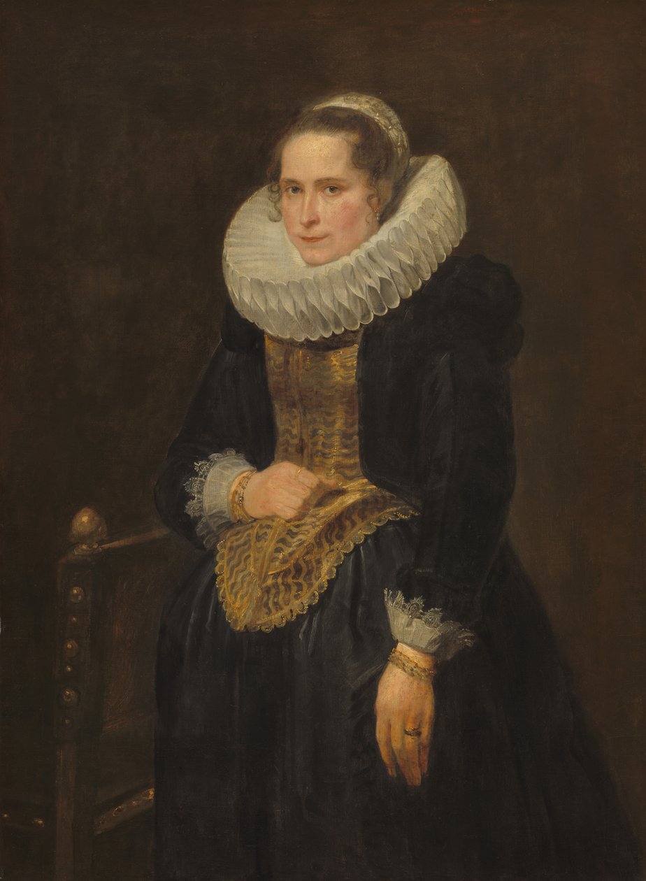 Porträt einer flämischen Dame von Anthony van Dyck