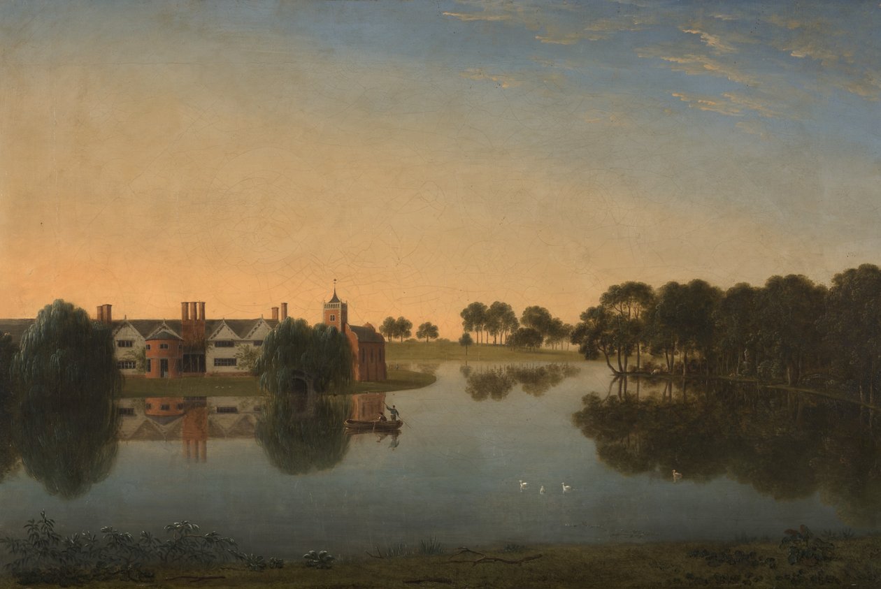 Tabley: Das alte Herrenhaus über den Teich von Anthony Devis