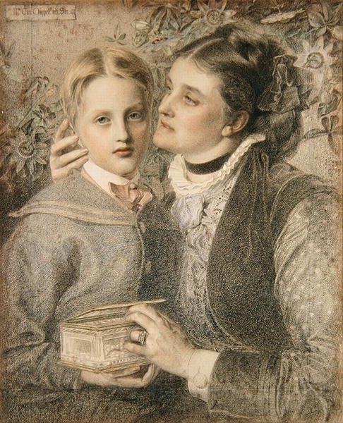 Mrs. Tom Chappell und Sohn von Anthony Frederick Augustus Sandys