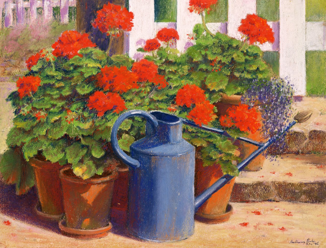 Die blaue Gießkanne von Anthony Rule