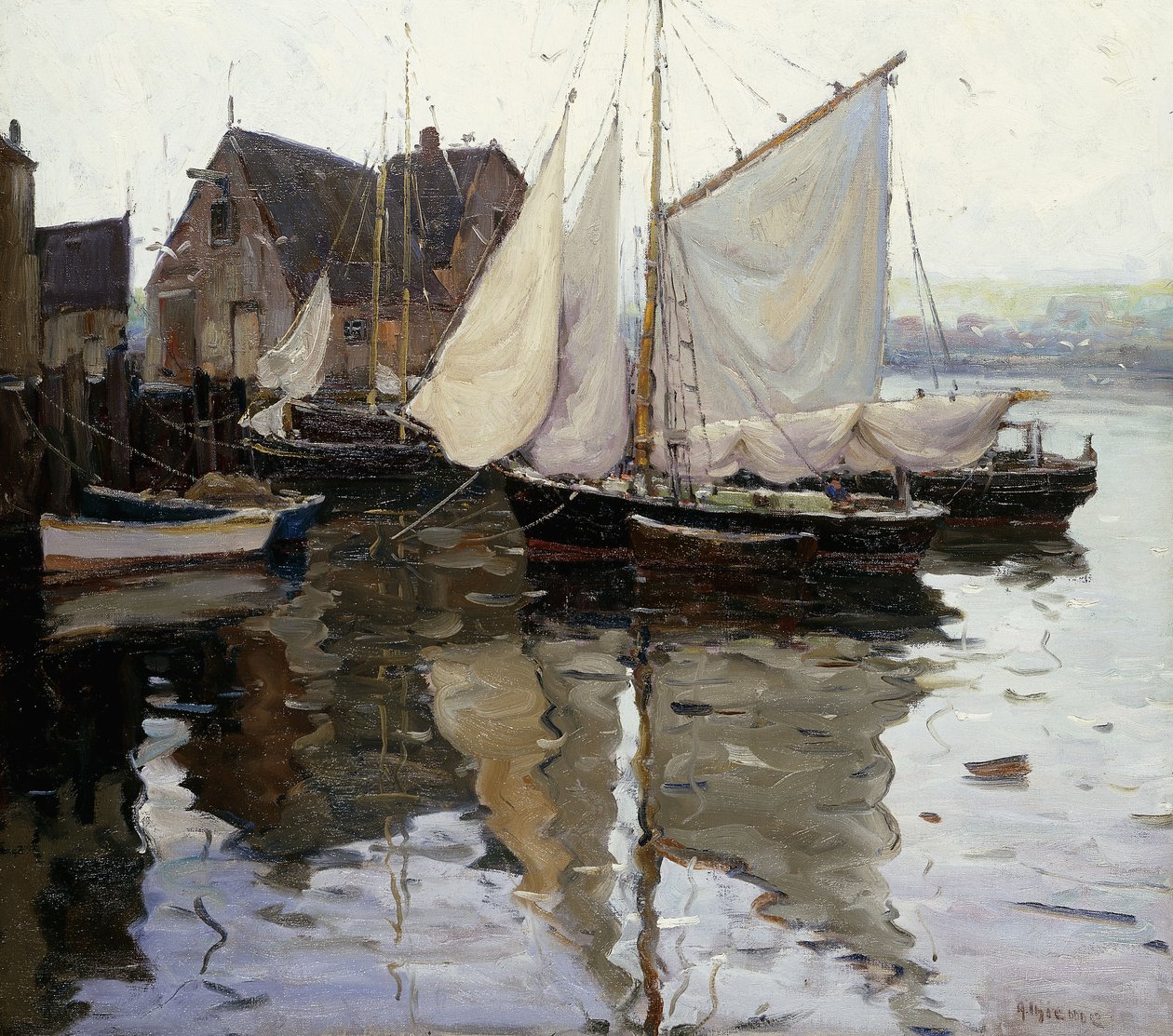Am Hafen, Gloucester von Anthony Thieme