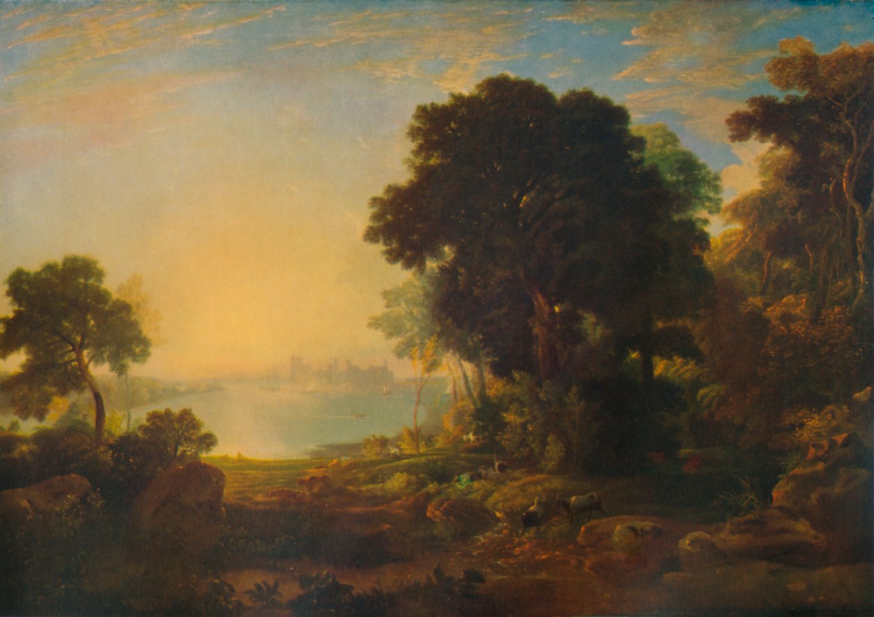 Carnarvon Castle, ca. 1815-1819, 1935 von Anthony Vandyke Copley Fielding