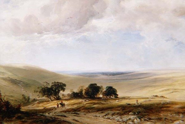 Die South Downs von Anthony Vandyke Copley Fielding