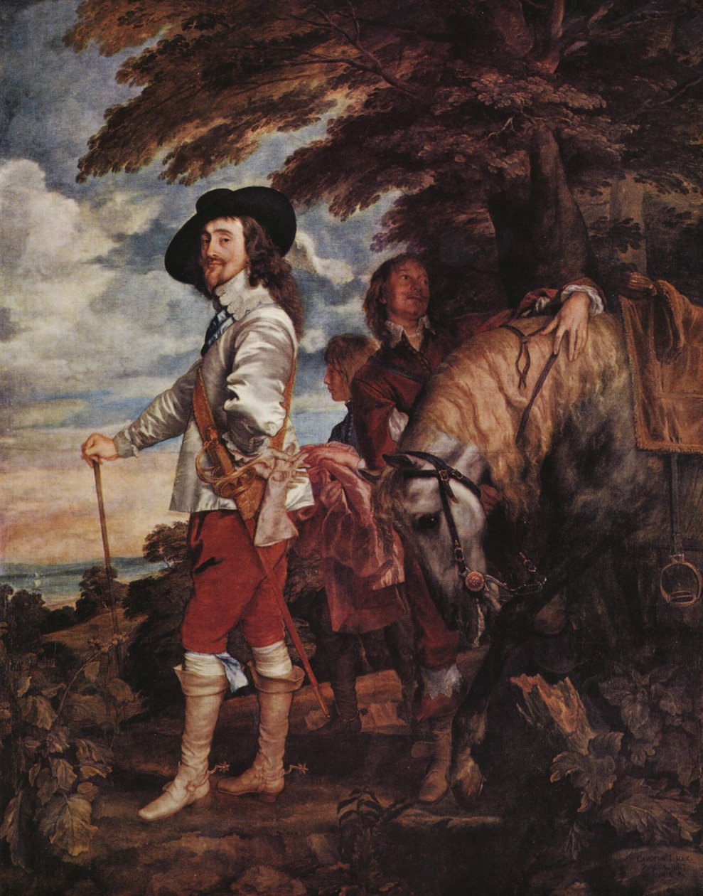 Karl I. bei der Jagd von Anthony van Dyck