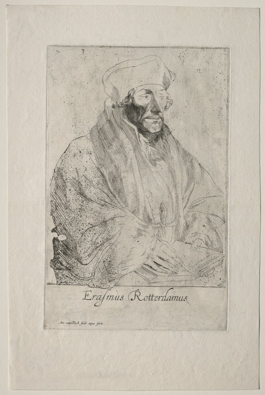 Desiderius Erasmus von Rotterdam von Anthony van Dyck