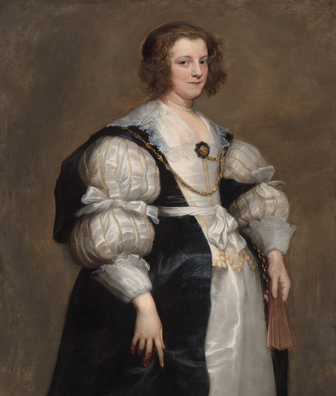 Dame mit einem Fächer, ca. 1628 von Anthony van Dyck