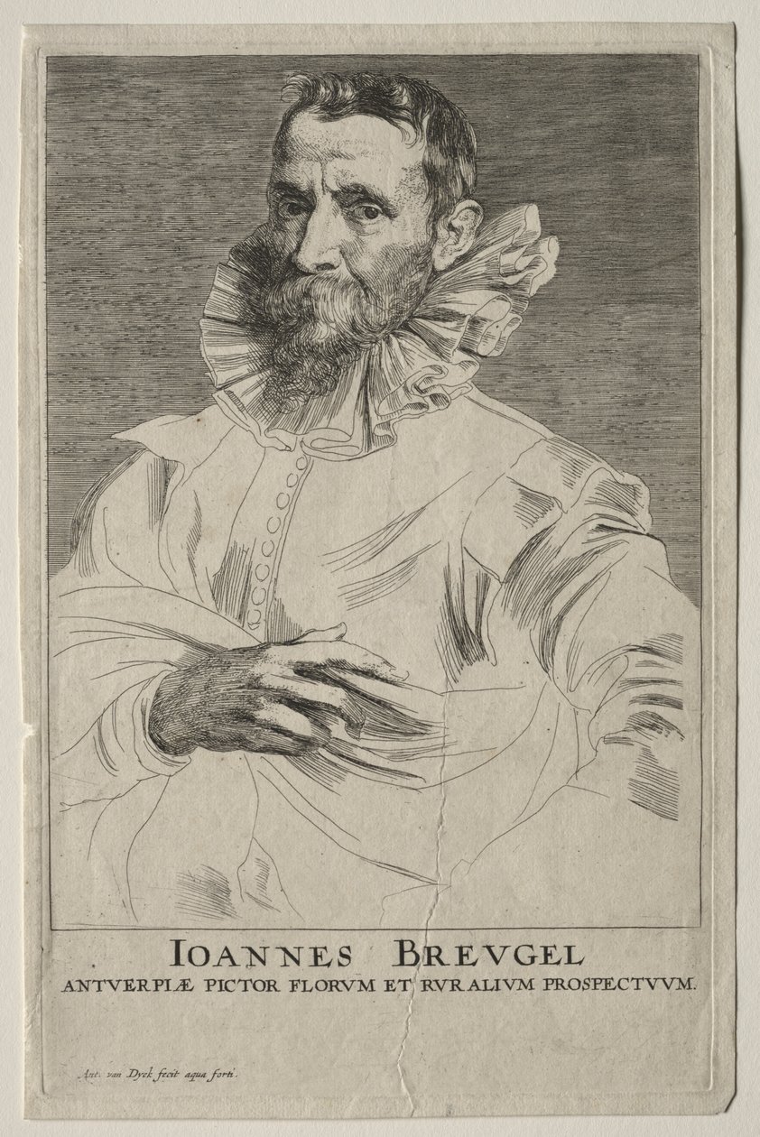 Porträt von Jan Brueghel von Anthony van Dyck