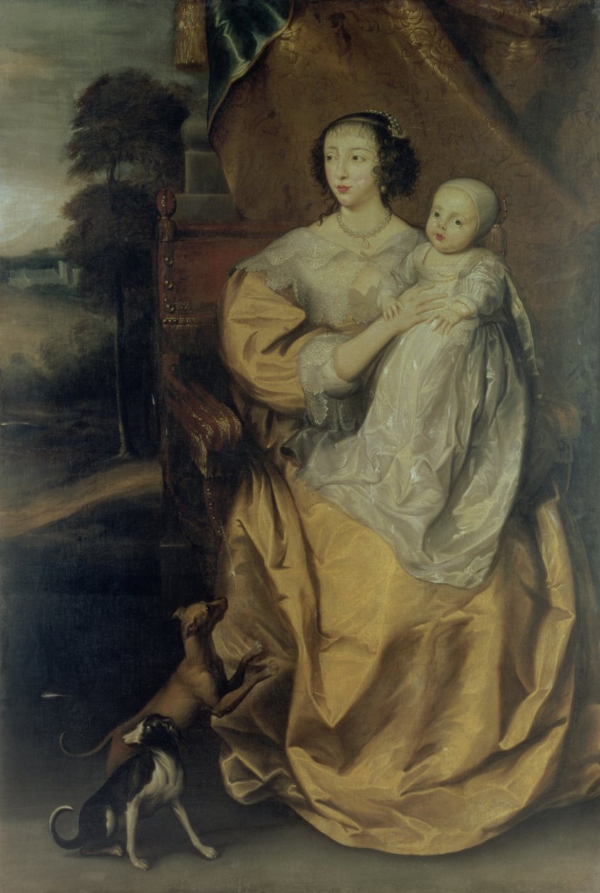 Königin Henrietta Maria (1609-69) ca. 1640 von Anthony van Dyck
