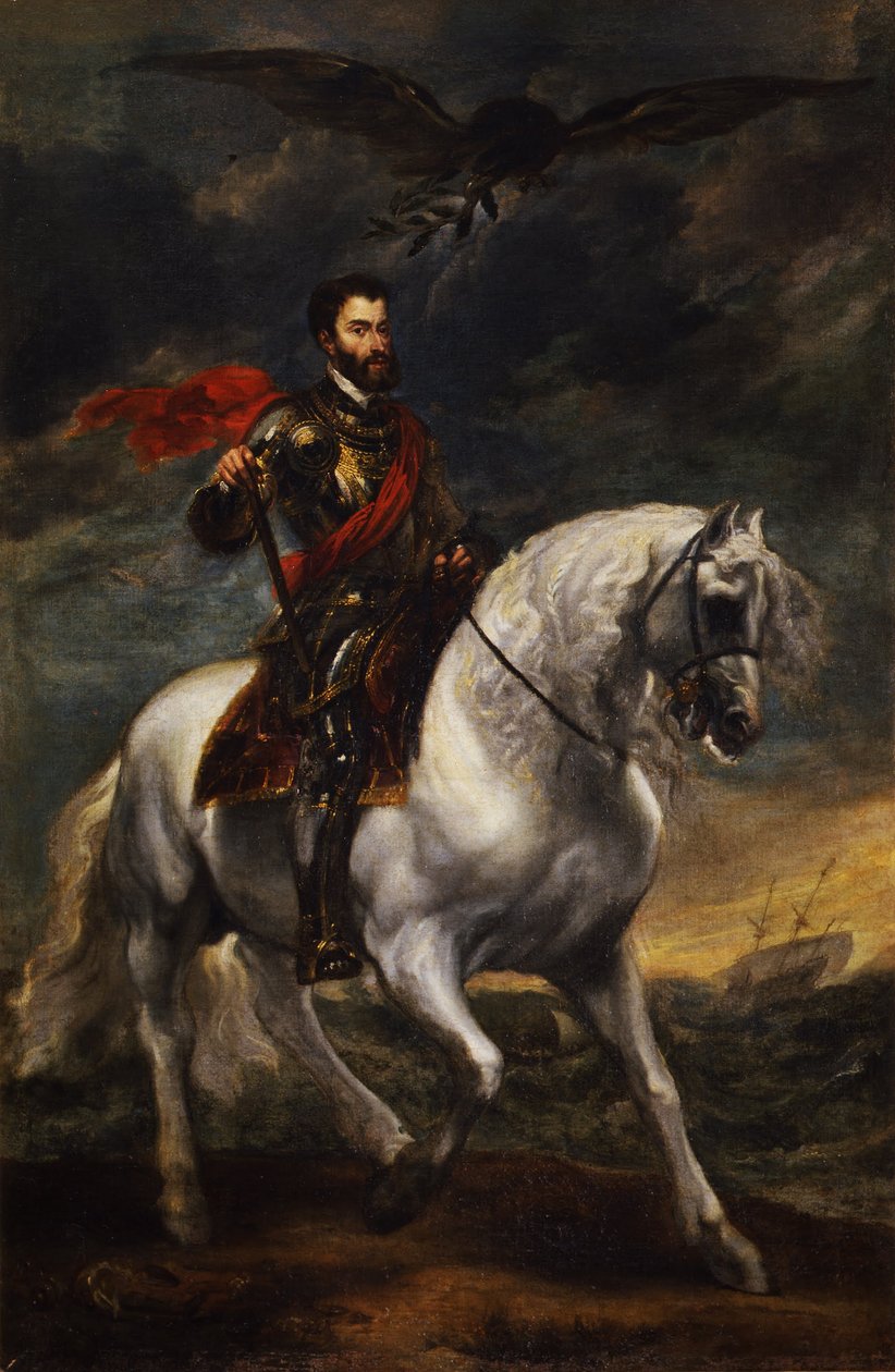 Reiterporträt von Kaiser Karl V. von Anthony van Dyck