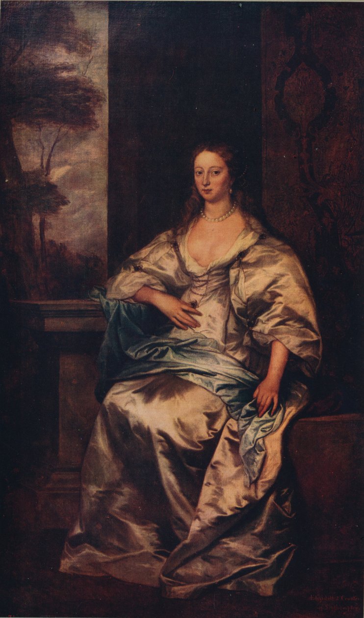 Die Gräfin von Southampton, 1640-1641, um 1915 von Anthony van Dyck