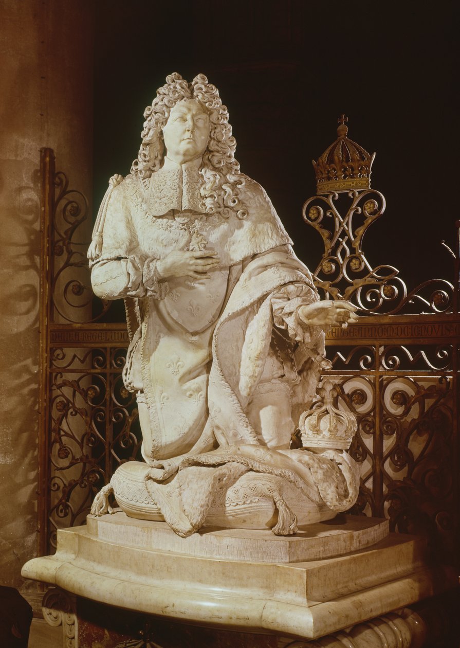 Das Gelübde Ludwigs XIII. (1601-43) Detail von Ludwig XIV. (1638-1715) 1715 (Marmor) von Antoine Coysevox