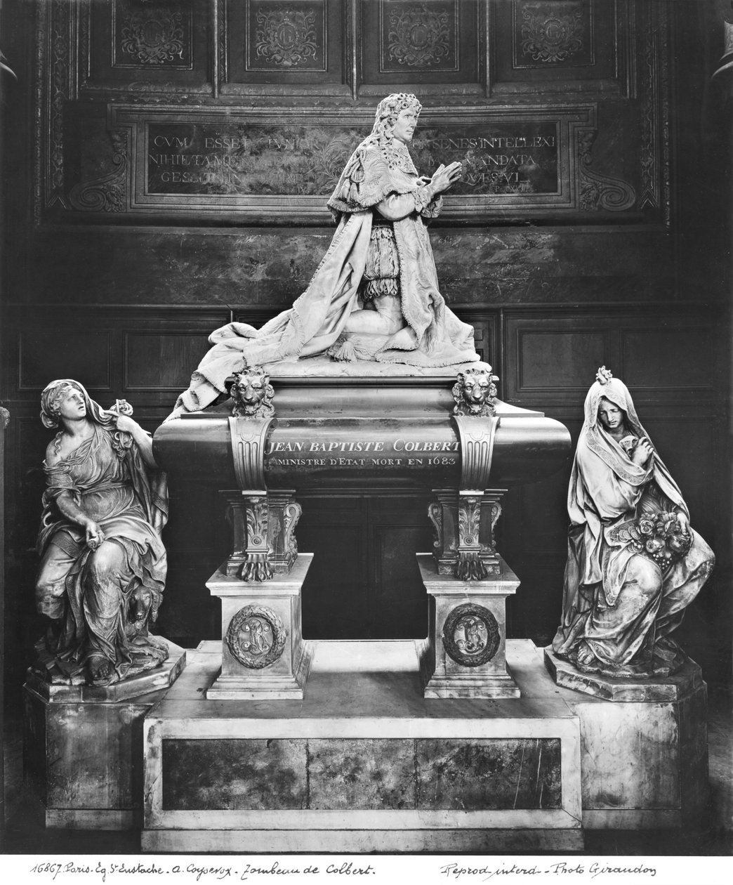 Grab von Jean-Baptiste Colbert de Torcy (1619-83), ca. 1685-1687 von Antoine Coysevox