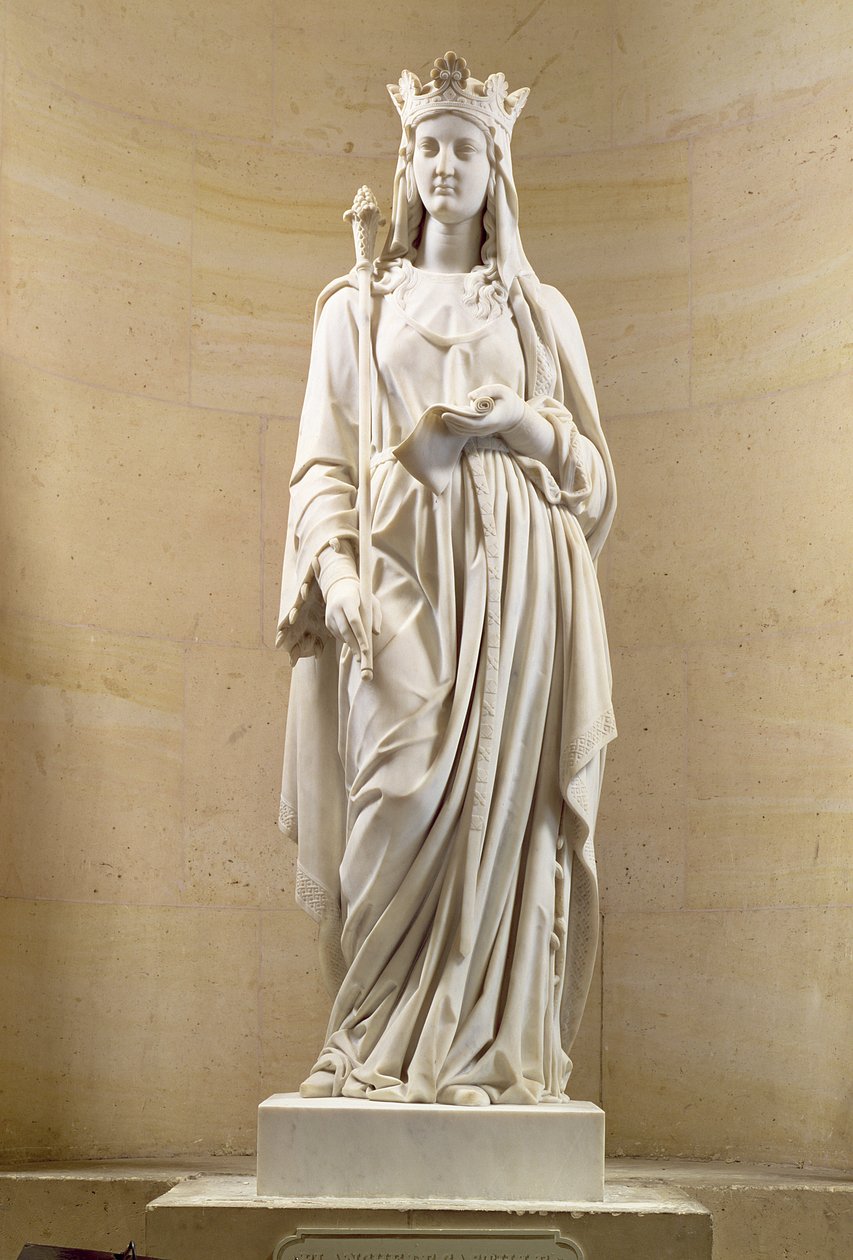 Blanche von Kastilien (1188-1252), Königin von Frankreich, 1837 (Marmor) von Antoine Etex
